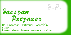 hasszan patzauer business card